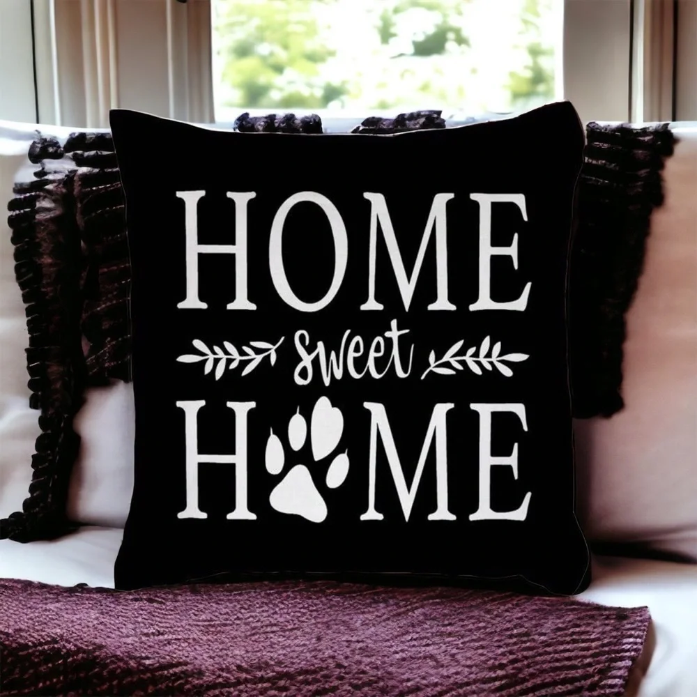 HOME SWEET HOME PRINT PILLOW COVER